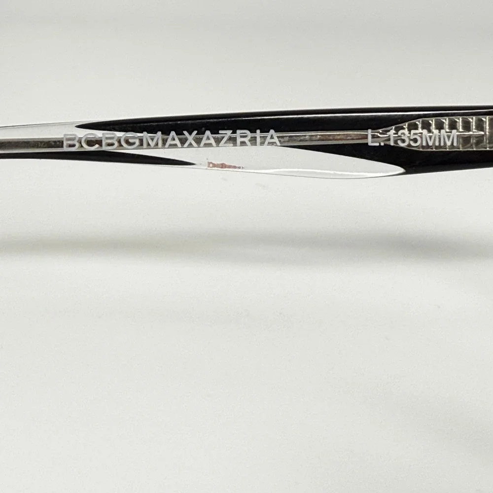 BCBGMAXAZRIA Cleo Black Laminate Eyeglasses Frames 51-16-135 Cat Eye Womens‎